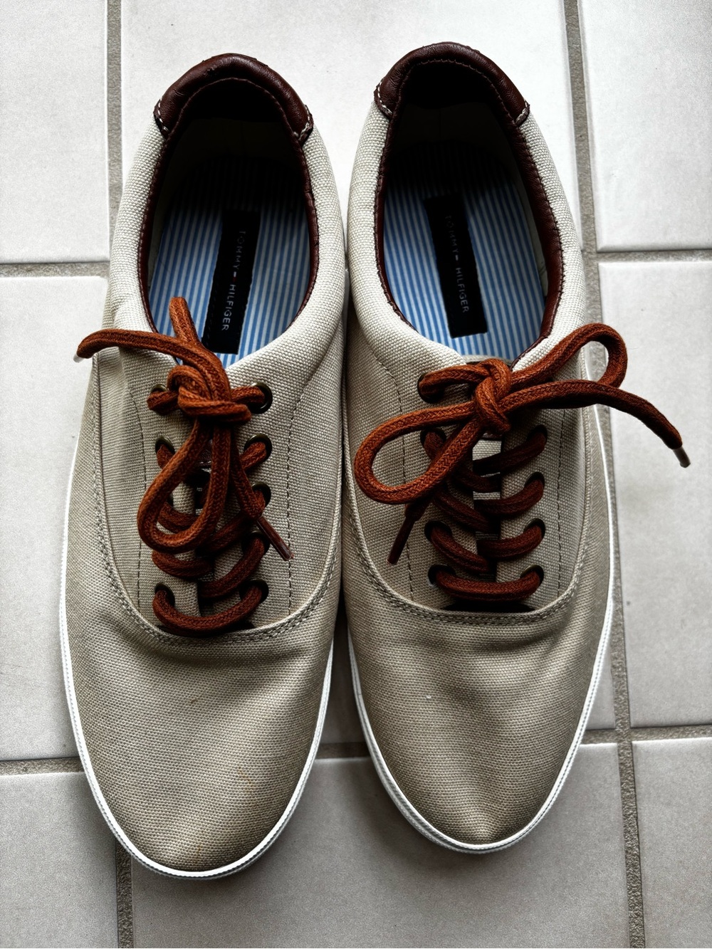 Tommy Hilfiger Men’s TM Palmer W, classic khaki canvas shoes